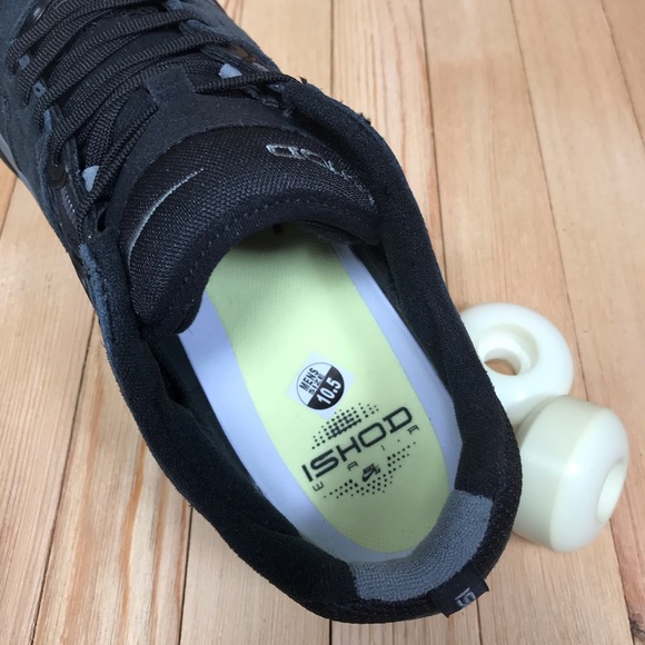 Nike SB Ishod Wair Black Smoke Grey Skate Shoes - Picture 4 of 5